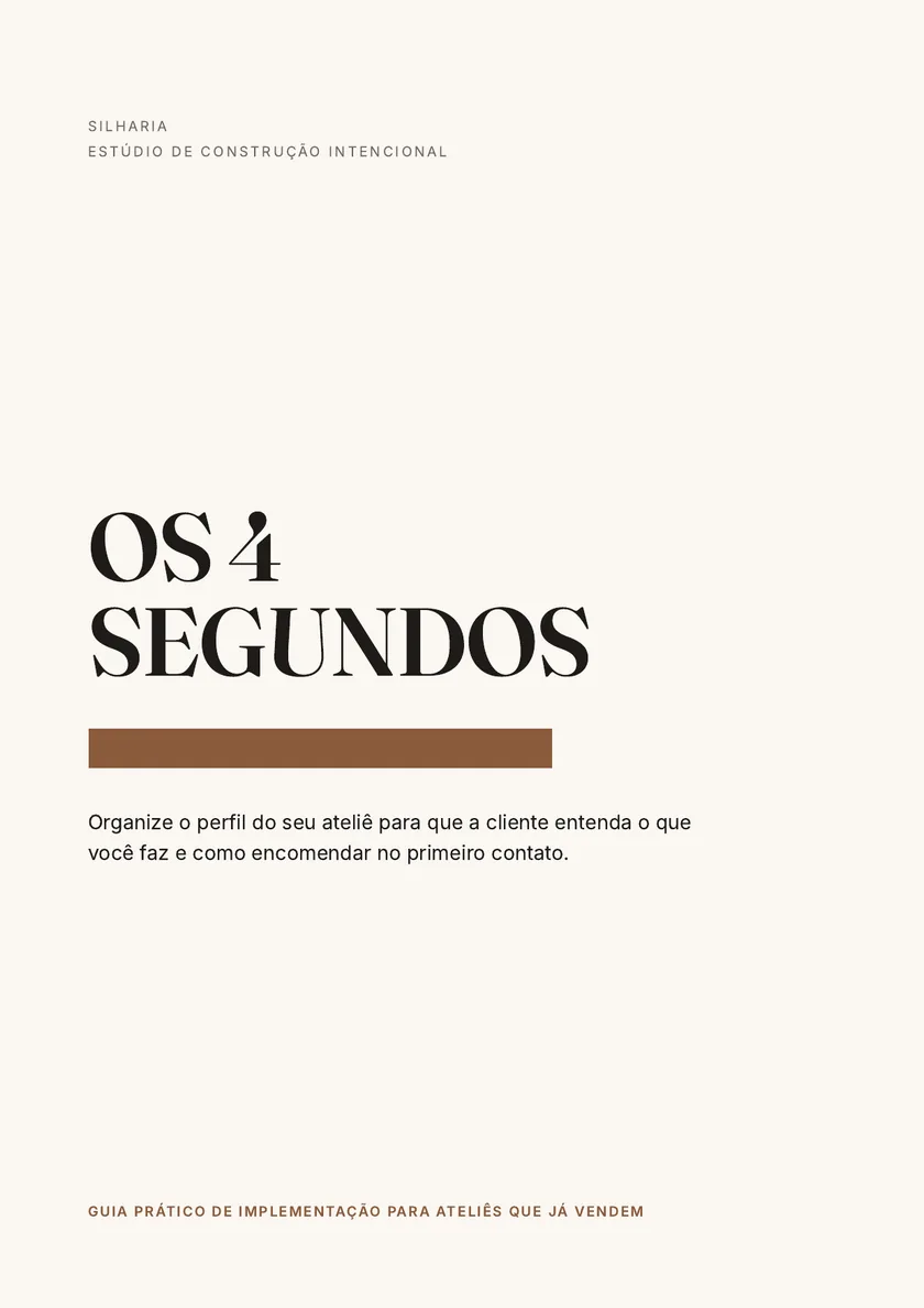 Capa do guia OS 4 SEGUNDOS, ampliada